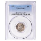 1960 Roosevelt Dime PCGS MS-65 (Toned)