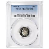 1993-S Roosevelt Dime PCGS Proof-69 DCAM