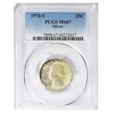 1976-S Quarter Silver PCGS MS-67 (Toned)