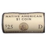 $25 Roll 2023-D Native American $1 Roll