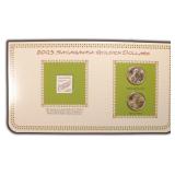 2003 Sacagawea Golden Dollar Display with stamp