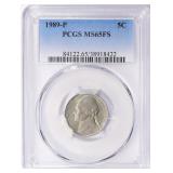 1989-P Jefferson Nickel PCGS MS-65 FS