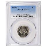1960-D Jefferson Nickel PCGS MS-65