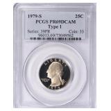 1979-S Quarter Type 1 PCGS Proof-69 DCAM