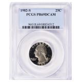 1982-S Washington Quarter PCGS Proof-69 DCAM
