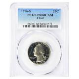 1976-S Washington Quarter Clad PCGS Proof-68 CAMEO