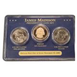 James Madison Presidential Dollar Set