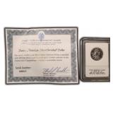 Silver Plated Native American Dollar, 2009