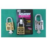 Open or Skeleton Padlocks, Salesman Samples