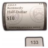 $10 Roll 2023-D Kennedy Half Dollar Roll