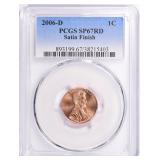 2006-D Lincoln Cent Satin Finish PCGS SP-67 RD