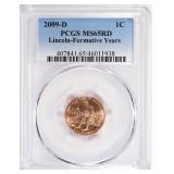 2009-D Lincoln Cent Formative Years PCGS MS-65 RD