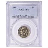 1960 Jefferson Nickel PCGS MS-65