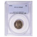 1954 Jefferson Nickel PCGS MS-65 (Toned)