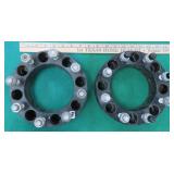 $19 SHIP: Black Aluminum 8 Lug Wheel Spacers