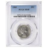 1965 Washington Quarter PCGS XF-45
