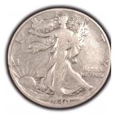 90% Silver Walking Liberty Half $, $27.38 Melt
