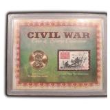 Civil War Coin and Stamp Display