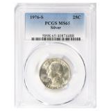 1976-S Washington Quarter Silver PCGS MS-65