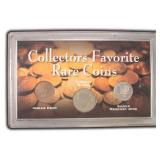 Indian Cent, Liberty Nickel & Silver Mercury Dime