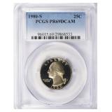 1980-S Washington Quarter PCGS Proof-69 DCAM