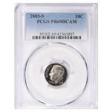 2003-S Roosevelt Dime PCGS Proof-69 DCAM