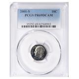 2001-S Roosevelt Dime PCGS Proof-69 DCAM