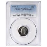2002-S Roosevelt Dime PCGS Proof-69 DCAM