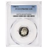 1988-S Roosevelt Dime PCGS Proof-69 DCAM