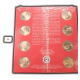 Eight (8) Presidential Dollar Display