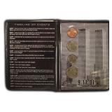 2001 9-11-01 Coin Set Display Twin Towers