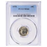 1978 Roosevelt Dime PCGS MS-66