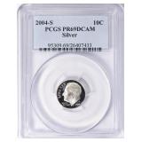 2004-S Roosevelt Dime SILVER PCGS Proof-69 DCAM