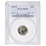 1999-P Roosevelt Dime PCGS MS-68