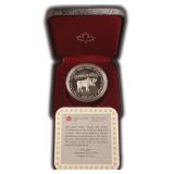 50% Silver Canada Moose Dollar, 23.33 Grams