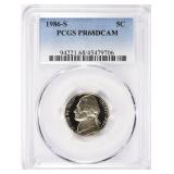 1986-S Jefferson Nickel PCGS Proof-68 DCAM