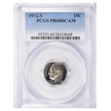 1972-S Roosevelt Dime PCGS Proof-68 DCAM