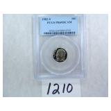 TWO (2) 1982-S Roosevelt Dime PCGS Graded PR69 DC