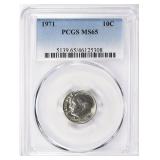 1971 Roosevelt Dime PCGS MS-65
