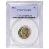 1973 Jefferson Nickel PCGS MS-64 FS