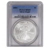 2004 Silver Eagle PCGS Graded MS69