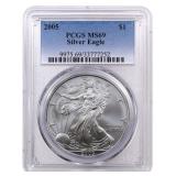 2005 Silver Eagle PCGS Graded MS69