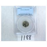 1968-D Roosevelt Dime, PCGS Graded MS66FB