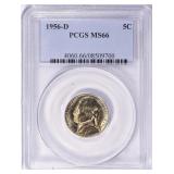 1956-D Jefferson Nickel PCGS MS-66