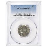 1971 Jefferson Nickel PCGS MS-64 FS