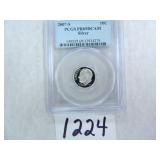 2007-S SILVER Roosevelt Dime PCGS Graded PR69 DC