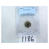 1968-D Roosevelt Dimes PCGS Graded MS66
