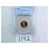 1998-S One Cent PCGS graded PR69 RD DC