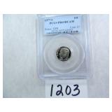 FOUR (4) 1977-S Roosevelt Dime PCGS Graded PR69 DC