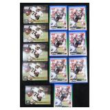 Twelve (12) 1990's Bo Jackson Football Cards